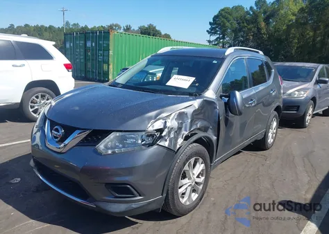 2015 Nissan Rogue Sv from USA, damaged, VIN KNMAT2MV4FP549519